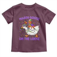 Funny Mardi Gras Toddler T Shirt Goose Crawfish Carnival Trendy Meme