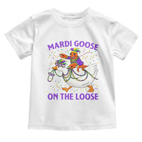 Funny Mardi Gras Toddler T Shirt Goose Crawfish Carnival Trendy Meme