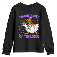 Funny Mardi Gras Youth Sweatshirt Goose Crawfish Carnival Trendy Meme
