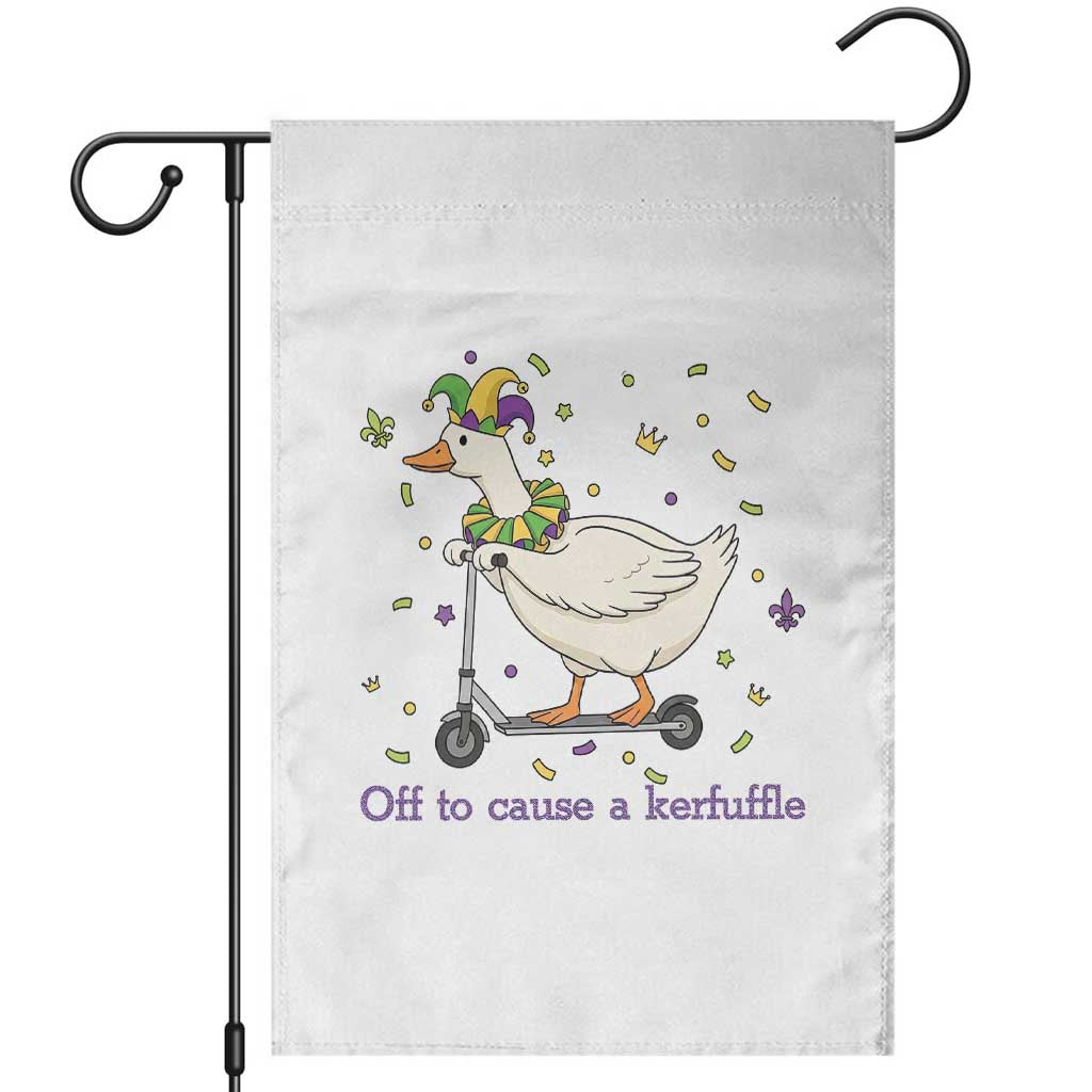 Mardi Gras Silly Goose Garden Flag Off To Cause A Kerfuffle