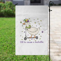 Mardi Gras Silly Goose Garden Flag Off To Cause A Kerfuffle