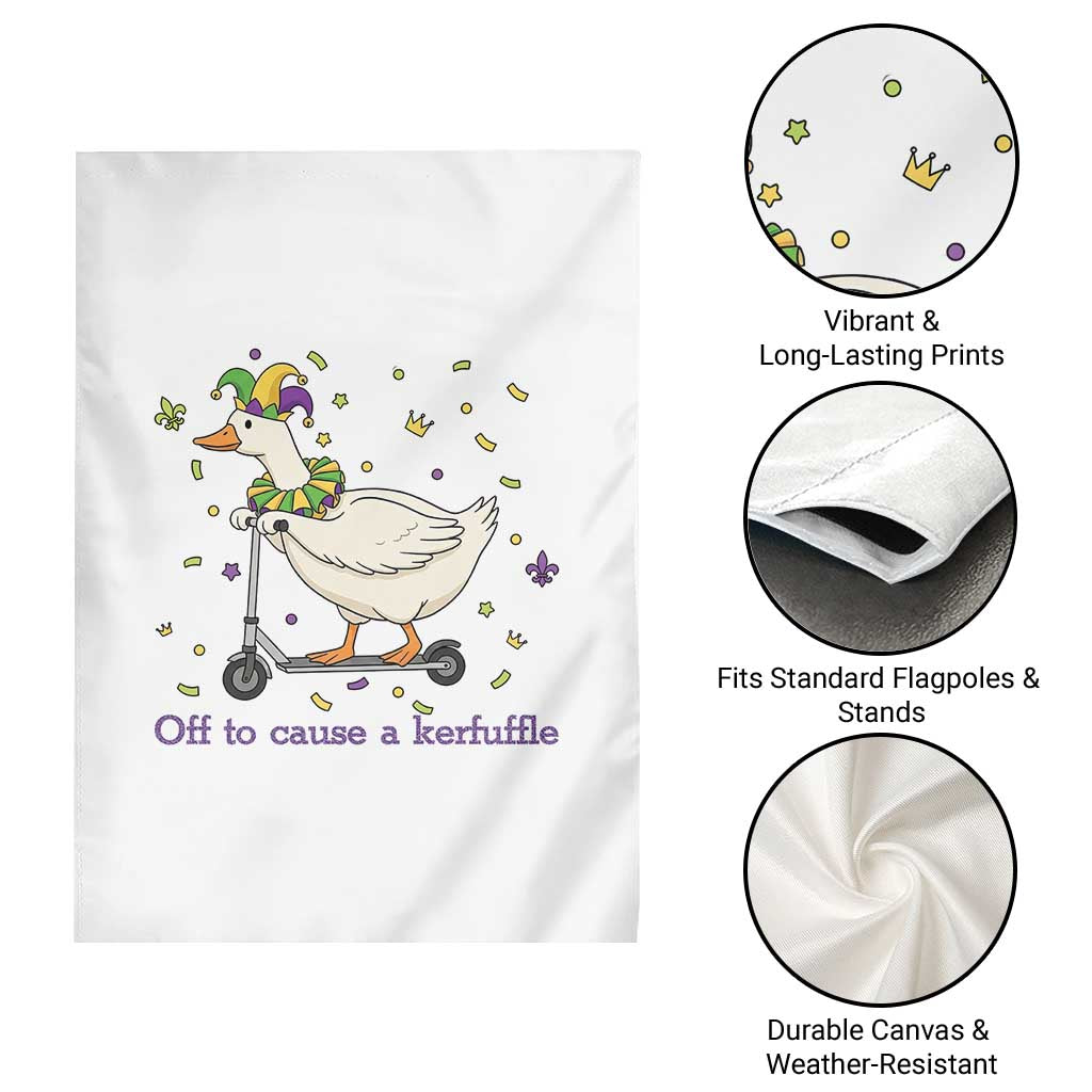 Mardi Gras Silly Goose Garden Flag Off To Cause A Kerfuffle