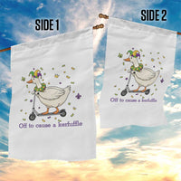 Mardi Gras Silly Goose Garden Flag Off To Cause A Kerfuffle