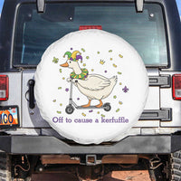 Mardi Gras Silly Goose Spare Tire Cover Off To Cause A Kerfuffle