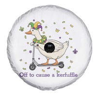 Mardi Gras Silly Goose Spare Tire Cover Off To Cause A Kerfuffle