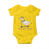 Mardi Gras Silly Goose Baby Onesie Off To Cause A Kerfuffle