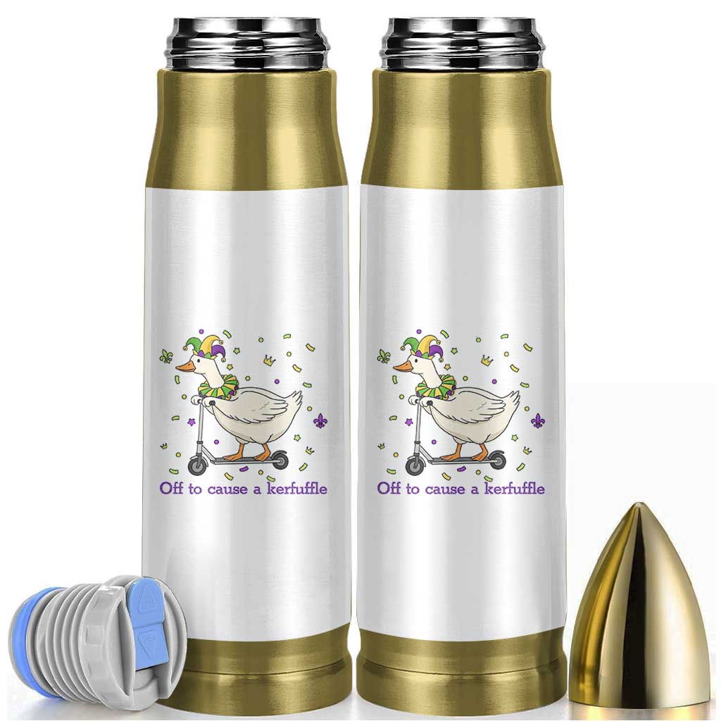 Mardi Gras Silly Goose Bullet Tumbler Off To Cause A Kerfuffle