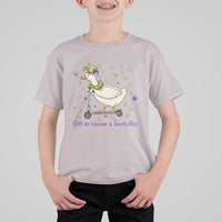 Mardi Gras Silly Goose T Shirt For Kid Off To Cause A Kerfuffle