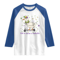 Mardi Gras Silly Goose Raglan Shirt Off To Cause A Kerfuffle