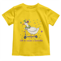 Mardi Gras Silly Goose Toddler T Shirt Off To Cause A Kerfuffle