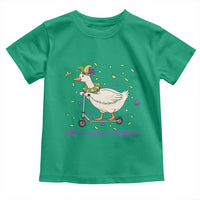Mardi Gras Silly Goose Toddler T Shirt Off To Cause A Kerfuffle