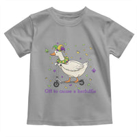 Mardi Gras Silly Goose Toddler T Shirt Off To Cause A Kerfuffle