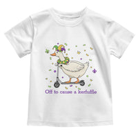 Mardi Gras Silly Goose Toddler T Shirt Off To Cause A Kerfuffle