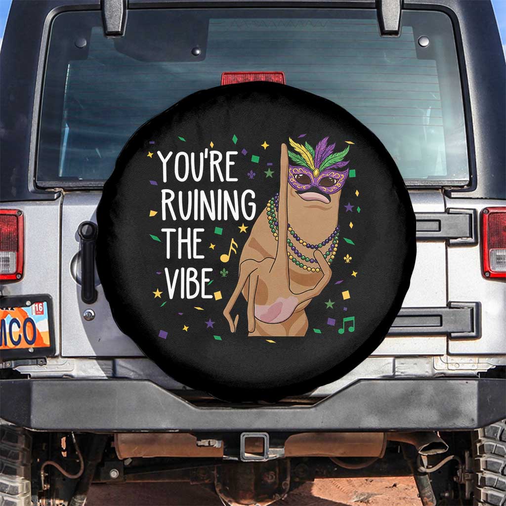 Funny Mardi Gras Spare Tire Cover Marcus The Worm Carnival Trendy Meme