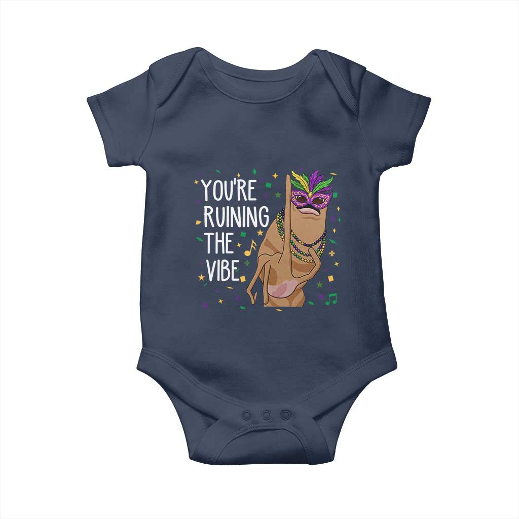 Funny Mardi Gras Baby Onesie Marcus The Worm Carnival Trendy Meme