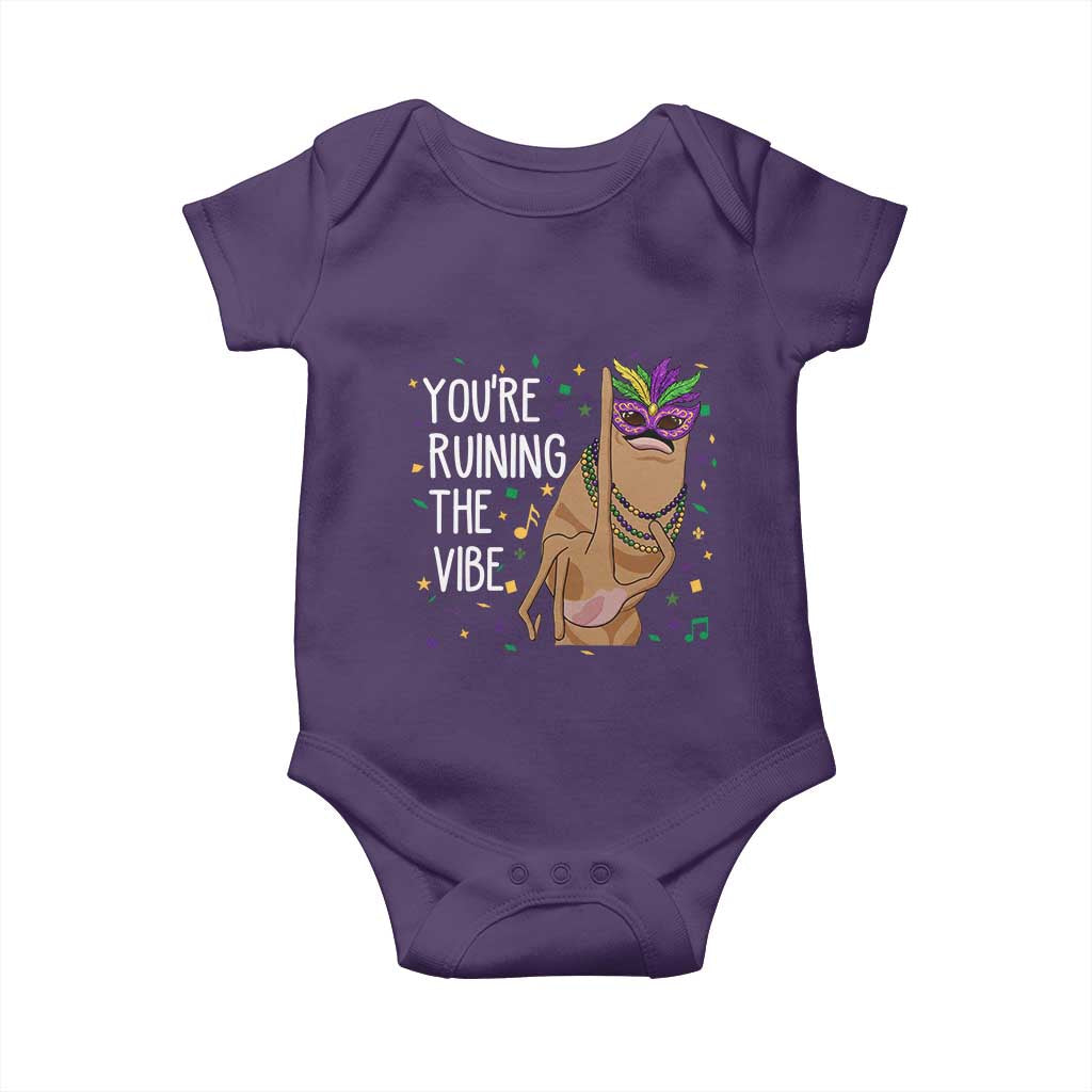 Funny Mardi Gras Baby Onesie Marcus The Worm Carnival Trendy Meme