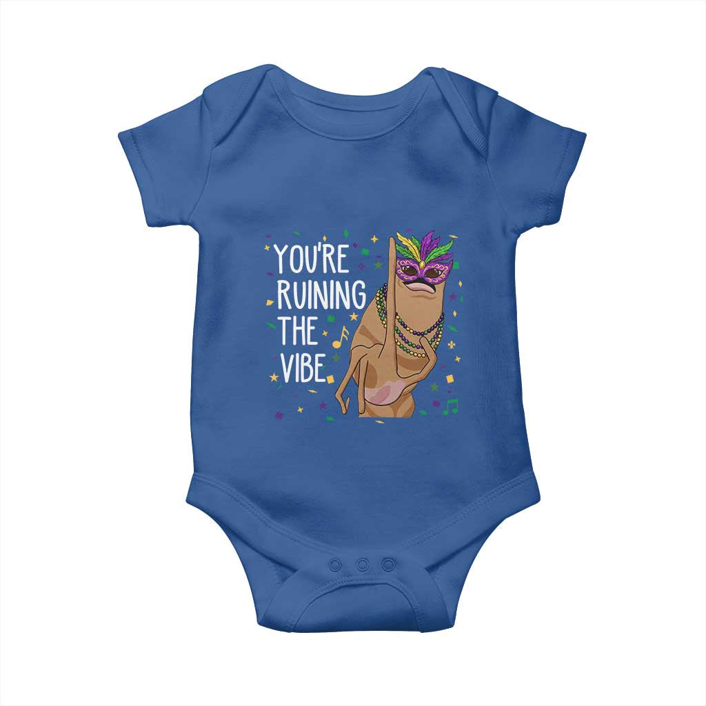 Funny Mardi Gras Baby Onesie Marcus The Worm Carnival Trendy Meme