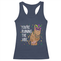Funny Mardi Gras Racerback Tank Top Marcus The Worm Carnival Trendy Meme