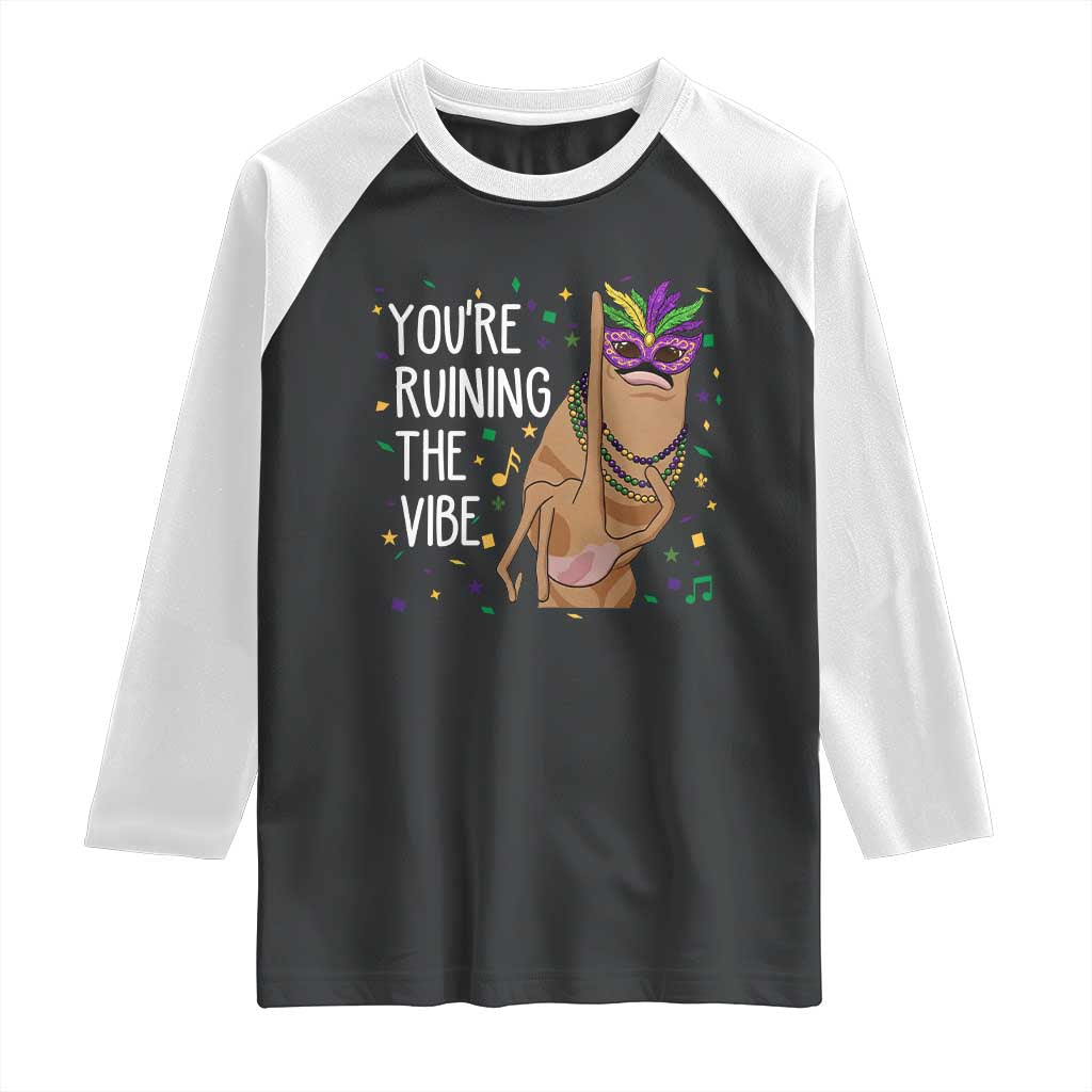 Funny Mardi Gras Raglan Shirt Marcus The Worm Carnival Trendy Meme