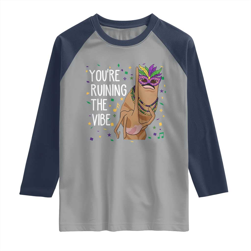 Funny Mardi Gras Raglan Shirt Marcus The Worm Carnival Trendy Meme