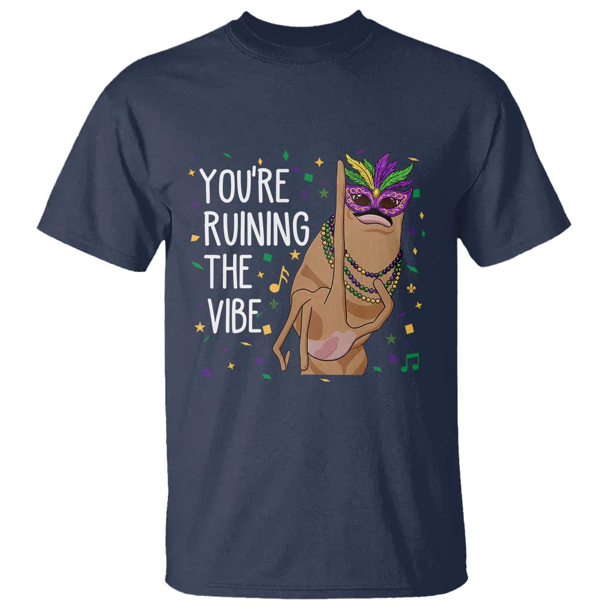 Funny Mardi Gras T Shirt Marcus The Worm Carnival Trendy Meme