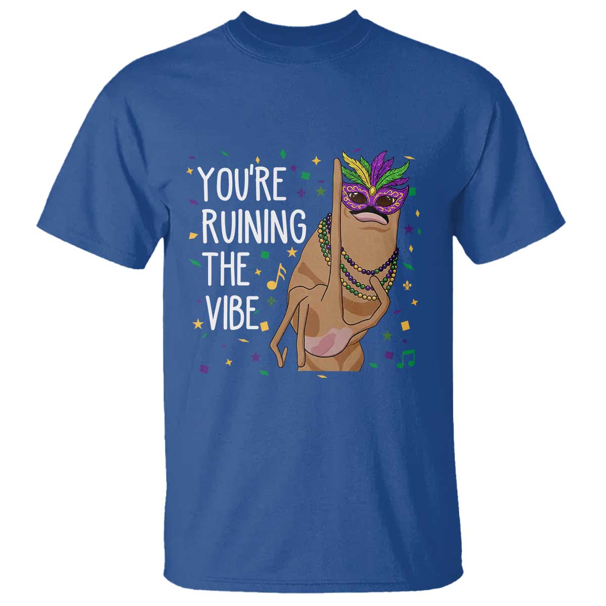 Funny Mardi Gras T Shirt Marcus The Worm Carnival Trendy Meme