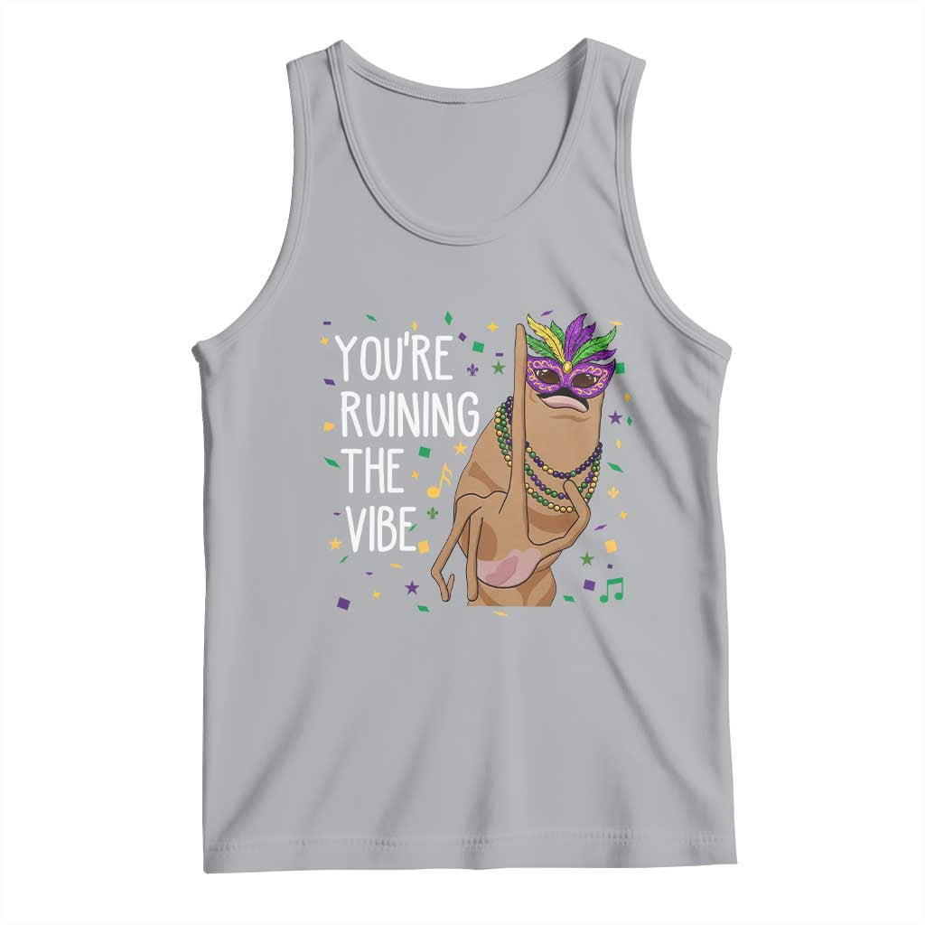 Funny Mardi Gras Tank Top Marcus The Worm Carnival Trendy Meme