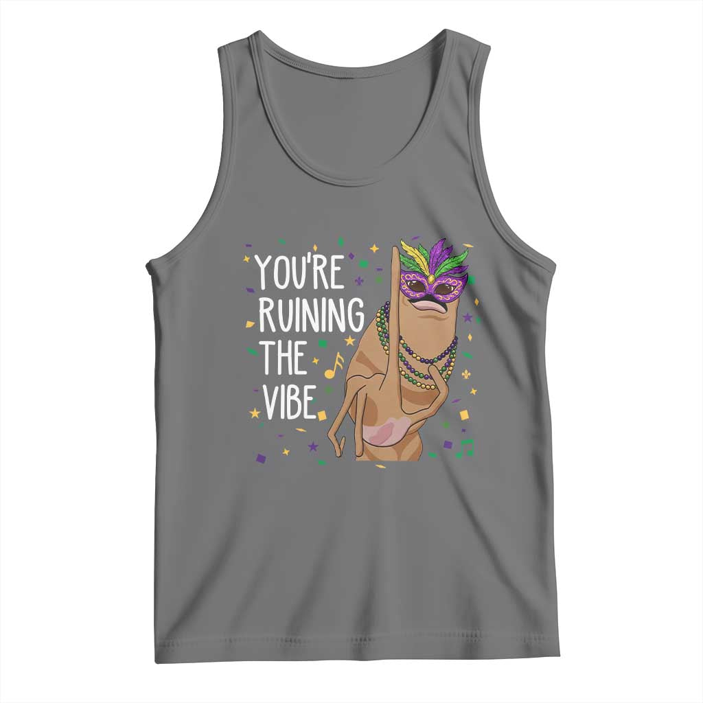 Funny Mardi Gras Tank Top Marcus The Worm Carnival Trendy Meme