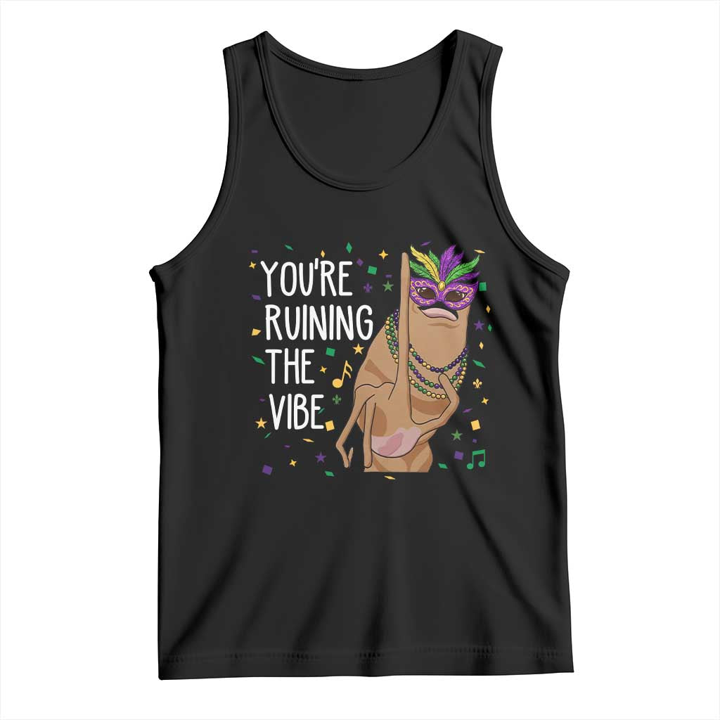 Funny Mardi Gras Tank Top Marcus The Worm Carnival Trendy Meme