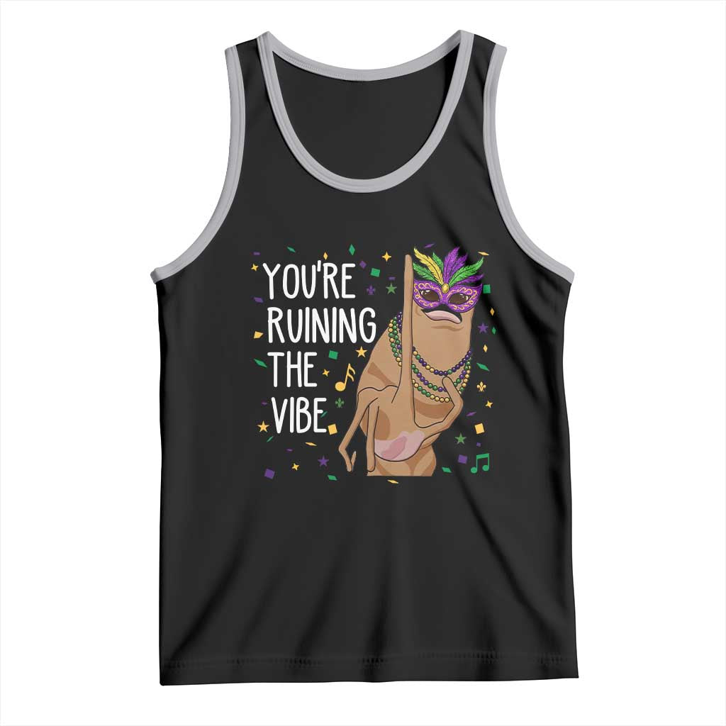 Funny Mardi Gras Tank Top Marcus The Worm Carnival Trendy Meme