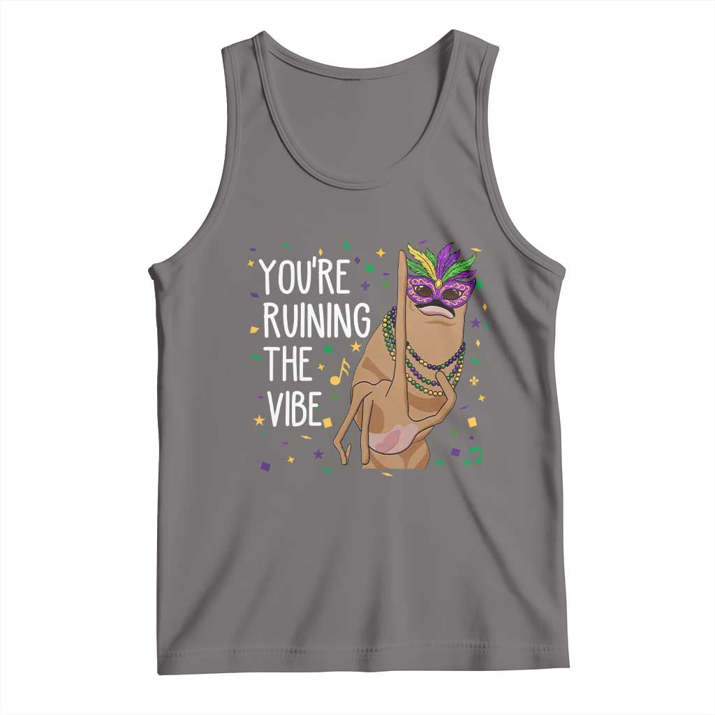 Funny Mardi Gras Tank Top Marcus The Worm Carnival Trendy Meme