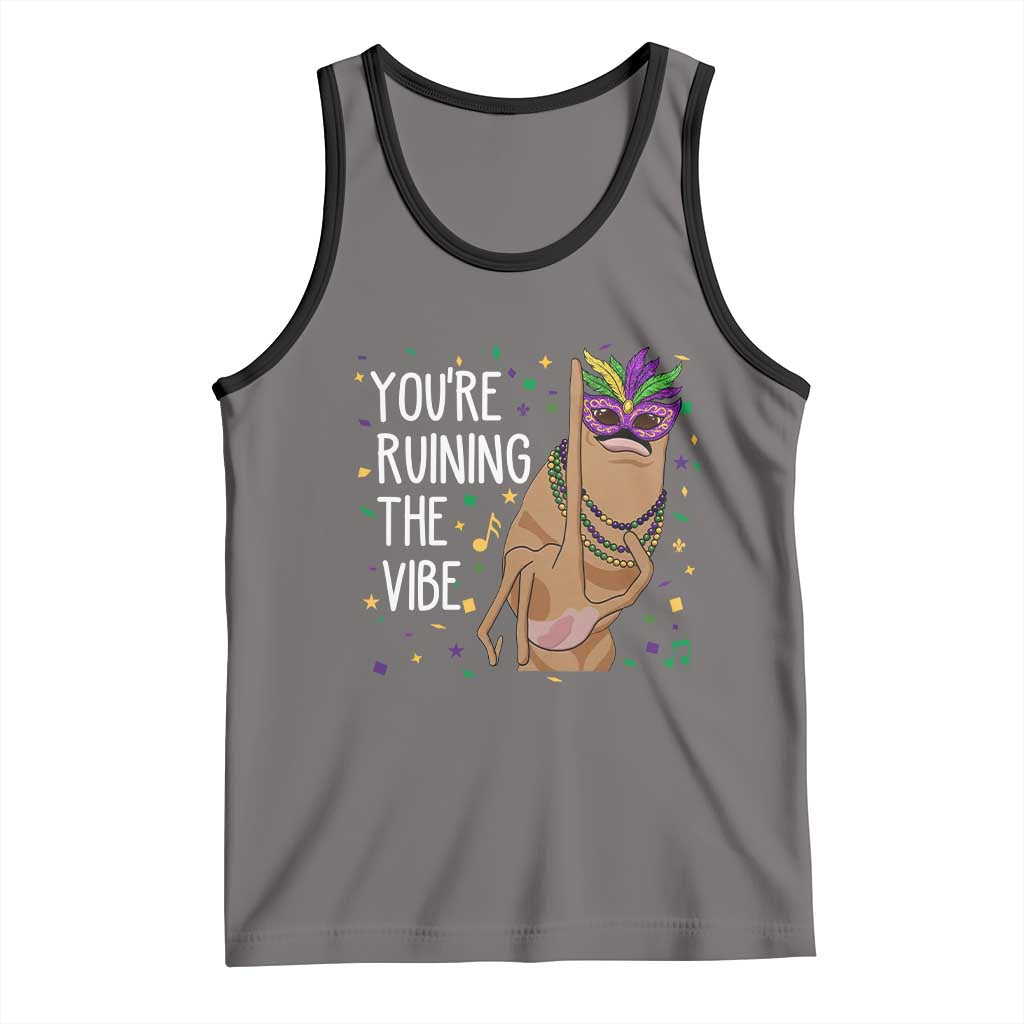 Funny Mardi Gras Tank Top Marcus The Worm Carnival Trendy Meme