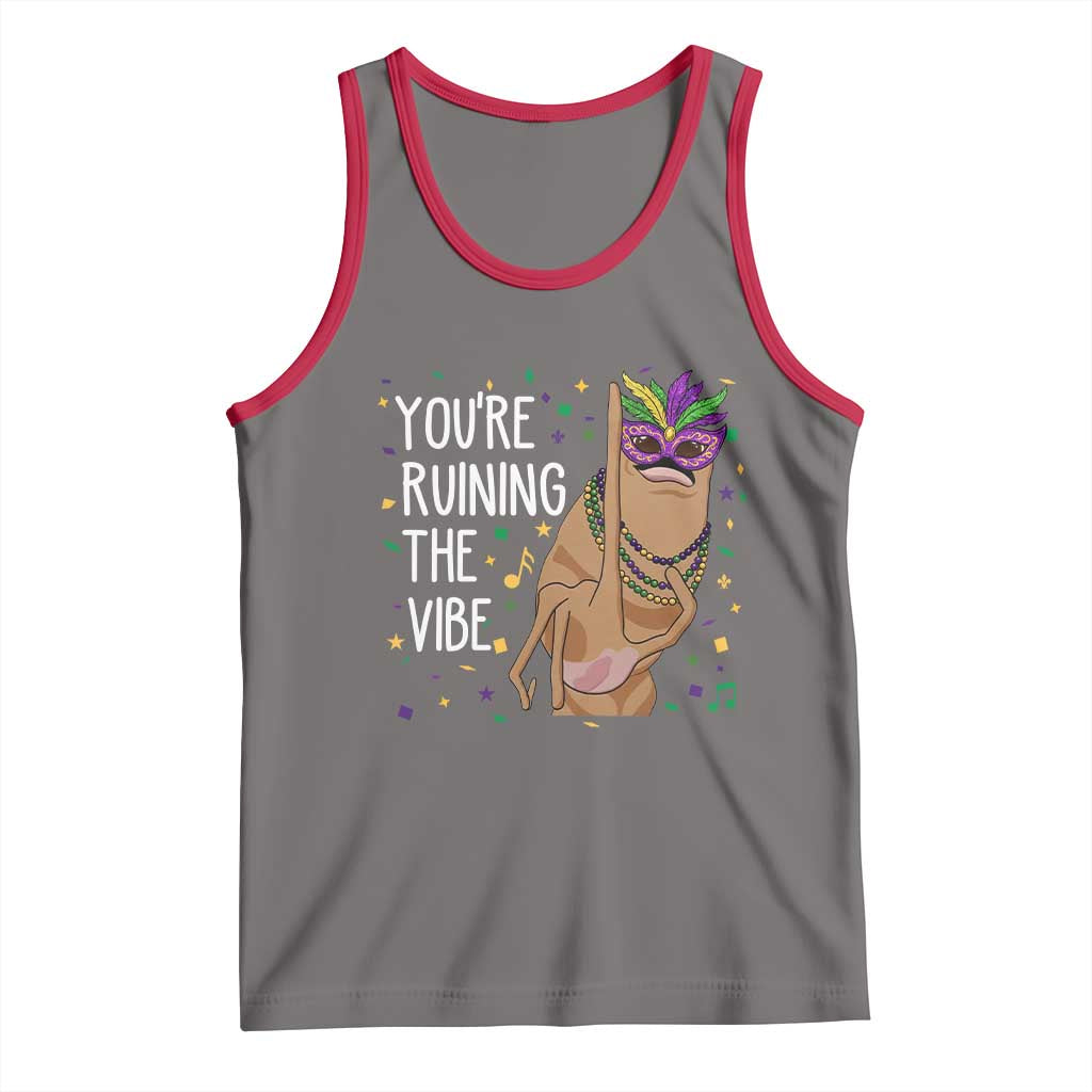 Funny Mardi Gras Tank Top Marcus The Worm Carnival Trendy Meme