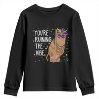 Funny Mardi Gras Youth Sweatshirt Marcus The Worm Carnival Trendy Meme