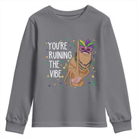 Funny Mardi Gras Youth Sweatshirt Marcus The Worm Carnival Trendy Meme