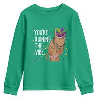 Funny Mardi Gras Youth Sweatshirt Marcus The Worm Carnival Trendy Meme