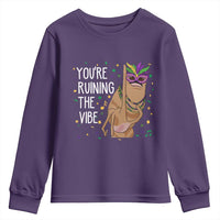 Funny Mardi Gras Youth Sweatshirt Marcus The Worm Carnival Trendy Meme