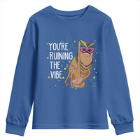 Funny Mardi Gras Youth Sweatshirt Marcus The Worm Carnival Trendy Meme