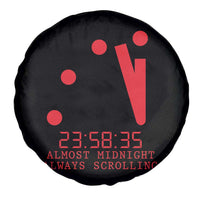 Doomsday Clock Armageddon Spare Tire Cover Almost Midnight Always Scrolling