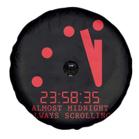 Doomsday Clock Armageddon Spare Tire Cover Almost Midnight Always Scrolling