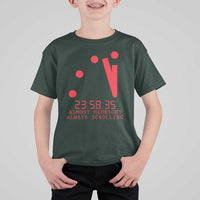 Doomsday Clock Armageddon T Shirt For Kid Almost Midnight Always Scrolling