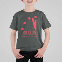 Doomsday Clock Armageddon T Shirt For Kid Almost Midnight Always Scrolling