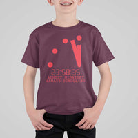 Doomsday Clock Armageddon T Shirt For Kid Almost Midnight Always Scrolling