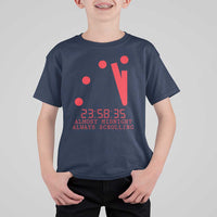 Doomsday Clock Armageddon T Shirt For Kid Almost Midnight Always Scrolling