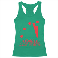 Doomsday Clock Armageddon Racerback Tank Top Almost Midnight Always Scrolling