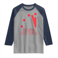 Doomsday Clock Armageddon Raglan Shirt Almost Midnight Always Scrolling