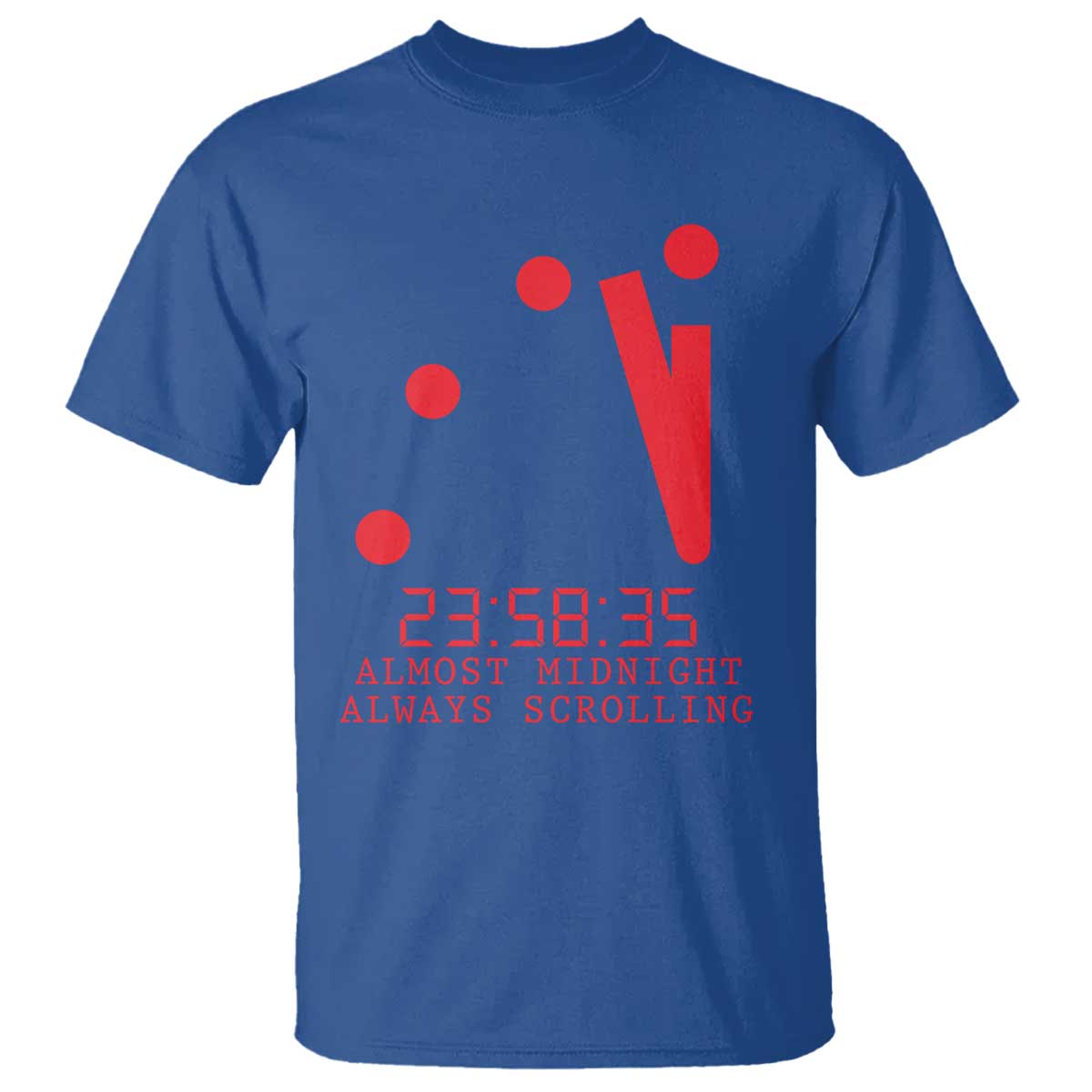 Doomsday Clock Armageddon T Shirt Almost Midnight Always Scrolling