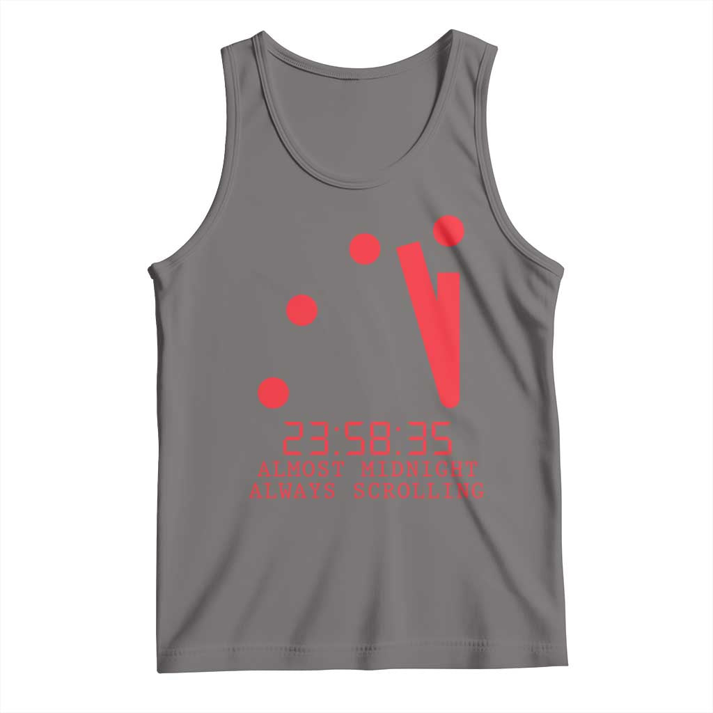 Doomsday Clock Armageddon Tank Top Almost Midnight Always Scrolling
