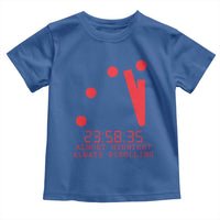Doomsday Clock Armageddon Toddler T Shirt Almost Midnight Always Scrolling