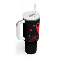 Doomsday Clock Armageddon Tumbler With Handle Almost Midnight Always Scrolling
